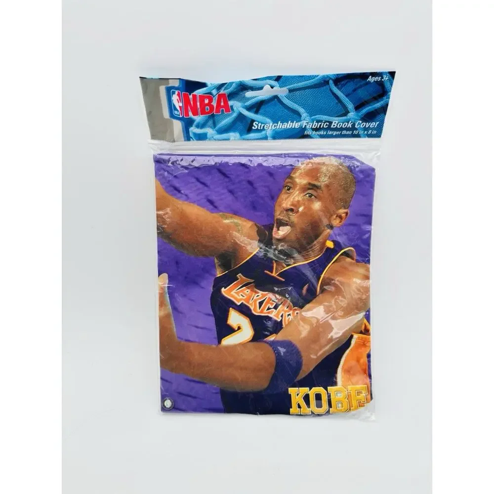 Rare 2010 LOS ANGELES KOBE BRYANT NBA STRETCHABLE FABRIC BOOK COVER NOS